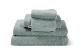 Modern cotton towel in sea green from the « Como » collection